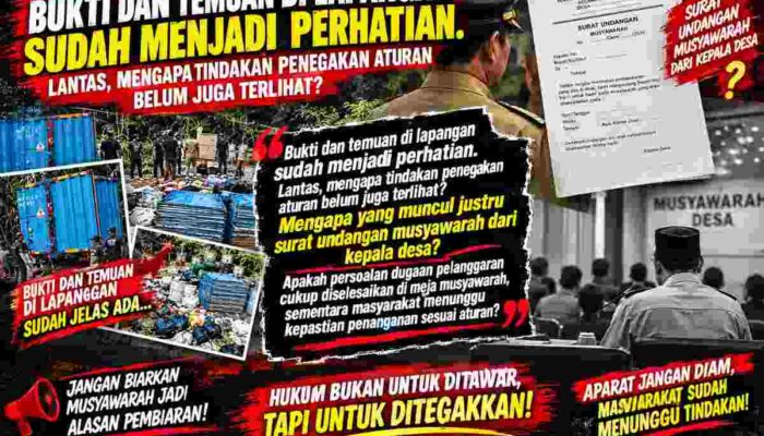 ” SERING KE SINI, BARU TAHU” — DIDUGA KADES MALANGNENGAH BARU BERTINDAK SETELAH DISIDAK! LIMBAH B3 DIHILANGKAN, PERTALITE DITIMBUN — SIAPA YANG DILINDUNGI?
