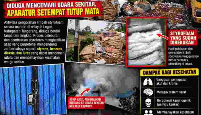 PENGOLAHAN STYROFOAM DI LEGOK DISOROT: WARGA PERNAH PROTES, PENGAWASAN DIPERTANYAKAN