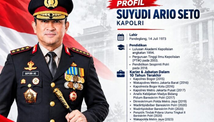 Komjen Pol. Suyudi Ario Seto Jadi Kapolri, Perjalanan Karier Panjang di Kepolisian