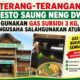 Terang-Terangan Resto Saung Neng Dwi Gunakan Gas Subsidi 3 KG, Pengusaha Salahgunakan Aturan