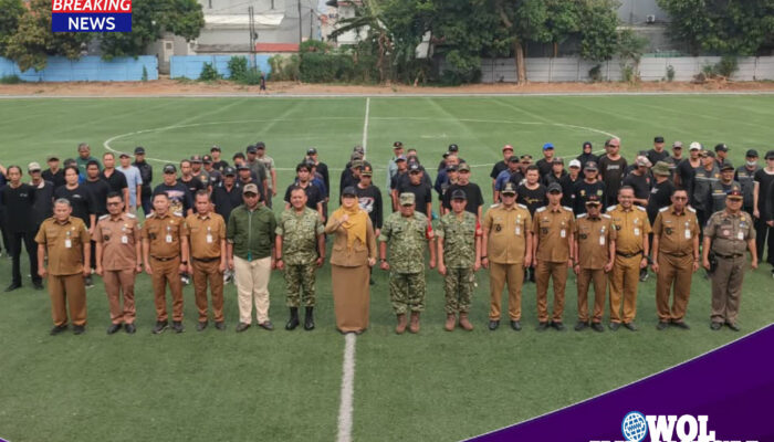 Kecamatan Tingkat Ciledug Gelar Apel & Pelatihan Baris-Berbaris untuk Anggota Satlinmas