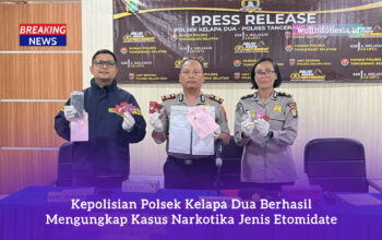 Polsek Kelapa Dua Ungkap Kasus Narkotika Jenis Etomidate